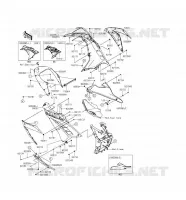 LOWER CUFFIA per Kawasaki NINJA 300 2016