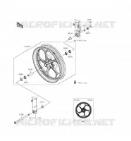 RUOTA ANTERIORE per Kawasaki NINJA 300 2016