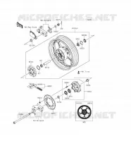 RUOTA POSTERIORE   CATENA per Kawasaki NINJA 300 2016