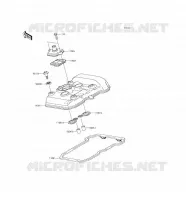 TESTATA COPERTURA per Kawasaki NINJA 300 2016