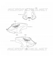 ADESIVO(ORANGE) per Kawasaki VERSYS 650 2016