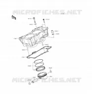 CILINDRO   PISTONE per Kawasaki VERSYS 650 2016