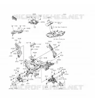 PARTI DEL TELAIO (COUVERTURE) per Kawasaki VERSYS 650 2016