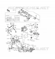 TELAIO MATERIALE ELETTRICO per Kawasaki VERSYS 650 2016