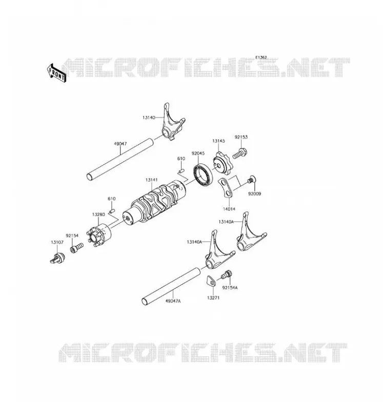 CAMBIO TAMBURO - FORCHE SHIFT Kawasaki MOTOS 650 2017 VERSYS 650 ABS  KLE650FHF
