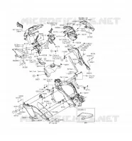 CUFFIA(CENTRALE) per Kawasaki VERSYS 1000 2016