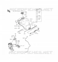 SERBATOIO DI CARBURANTE per Kawasaki VERSYS 1000 2016