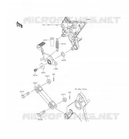 PEDALE DEL FRENO per Kawasaki Z1000SX ABS 2016