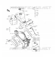 SERBATOIO DI CARBURANTE per Kawasaki Z1000SX ABS 2016