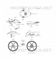 ADESIVO(GRAY) per Kawasaki NINJA ZX-6R ABS 2016