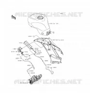 FUEL EVAPORAZIONE SISTEMA(CA) per Kawasaki NINJA ZX-6R ABS 2016