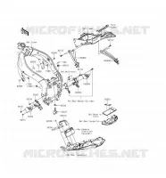 PARTI DEL TELAIO (COUVERTURE) per Kawasaki NINJA ZX-6R ABS 2016