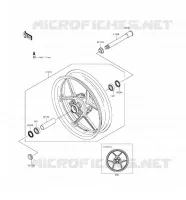 RUOTA ANTERIORE per Kawasaki NINJA ZX-6R ABS 2016