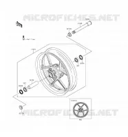 RUOTA ANTERIORE per Kawasaki NINJA ZX-6R ABS 2016