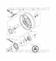 RUOTA POSTERIORE   CATENA per Kawasaki NINJA ZX-6R ABS 2016