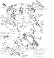CUFFIA(CENTRALE) per Kawasaki VERSYS 1000 2018