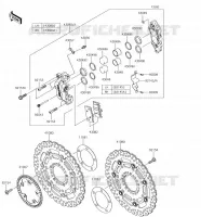 FRENO ANTERIORE per Kawasaki VERSYS 1000 2018