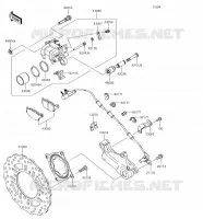 FRENO POSTERIORE per Kawasaki VERSYS 1000 2018