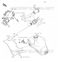 FUEL EVAPORAZIONE SISTEMA per Kawasaki VERSYS 1000 2018