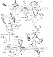 LOWER CUFFIA per Kawasaki VERSYS 1000 2018