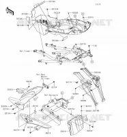 PARAFANGO POSTERIORE per Kawasaki VERSYS 1000 2018