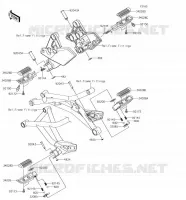 POGGIAPIEDI per Kawasaki VERSYS 1000 2018