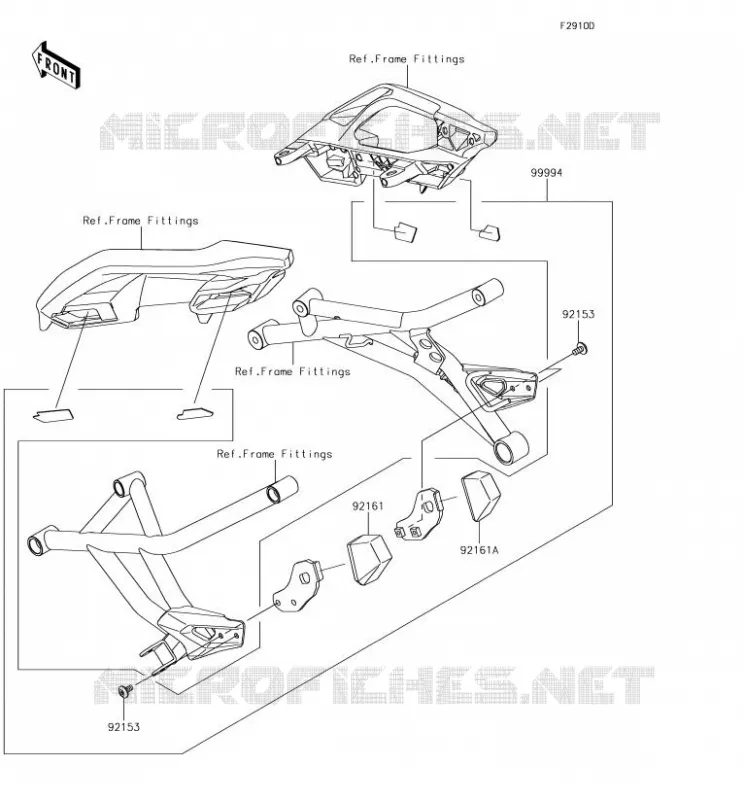 ACCESSORIO(Bag Fitting Kit) Kawasaki MOTOS 1000 2018 VERSYS 1000  KLZ1000BJFA