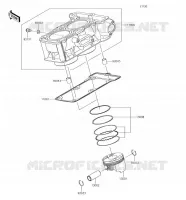 CILINDRO   PISTONE per Kawasaki VERSYS-X 300 2018