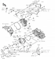 Coperchi motore per Kawasaki VERSYS-X 300 2018