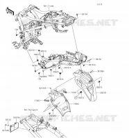 PARAFANGO POSTERIORE per Kawasaki VERSYS-X 300 2018