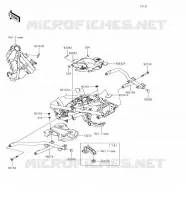 PARTI DEL TELAIO (COUVERTURE) per Kawasaki VERSYS-X 300 2018