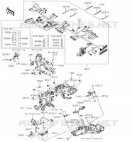 TELAIO MATERIALE ELETTRICO per Kawasaki VERSYS-X 300 2018