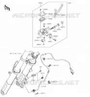 ANTERIORE POMPA per Kawasaki VERSYS-X 300 2018