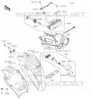 FANALE POSTERIORE(S) per Kawasaki VERSYS-X 300 2018