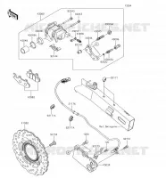 FRENO POSTERIORE per Kawasaki VERSYS-X 300 2018