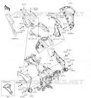 LOWER CUFFIA per Kawasaki VERSYS-X 300 2018