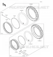 RUOTE   PNEUMATICI per Kawasaki VERSYS-X 300 2018