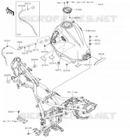 SERBATOIO DI CARBURANTE per Kawasaki VERSYS-X 300 2018