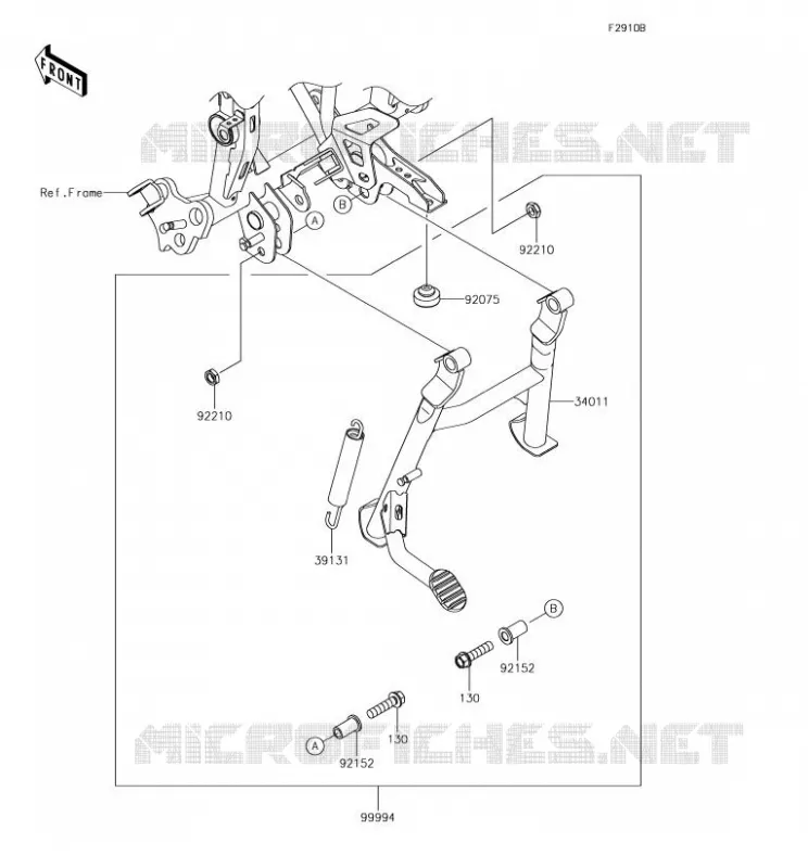 ACCESSORIO(Center Stand) Kawasaki MOTOS 300 2018 VERSYS-X 300  KLE300CJF