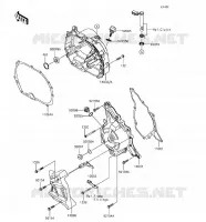 Coperchi motore per Kawasaki Z125 PRO 2018