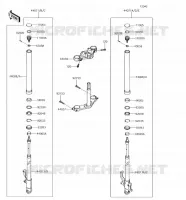 FORCELLA per Kawasaki Z125 PRO 2018