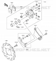 FRENO POSTERIORE per Kawasaki Z125 PRO 2018