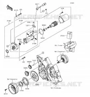 MOTORINO DI AVVIAMENTO per Kawasaki Z125 PRO 2018
