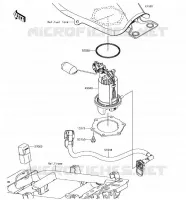 POMPA DI BENZINA per Kawasaki Z125 PRO 2018