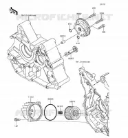 POMPA OLIO   FILTRO OLIO per Kawasaki Z125 PRO 2018