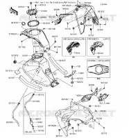 SERBATOIO DI CARBURANTE per Kawasaki Z125 PRO 2018