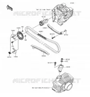 CAMSHAFT   TENSIONER per Kawasaki Z125 PRO 2018