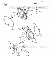 Coperchi motore per Kawasaki Z125 PRO 2018