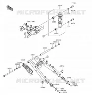 FORCELLONE   SOSPENSIONE   AMMORTIZZATORE per Kawasaki Z125 PRO 2018