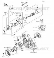 MOTORINO DI AVVIAMENTO per Kawasaki Z125 PRO 2018